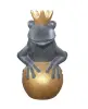 Artikelbild 3 des Artikels “Frog Prince sitting on ball, approx. 66cm height, cast stone, hollow, handcrafted & coloured “